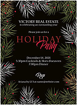 Holiday Pine Invitation D1796U-4B Holiday Pine Invitation D1796U-4B
